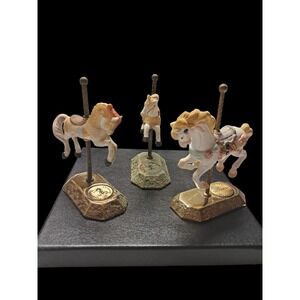 Carousel Horse Lot Of 3